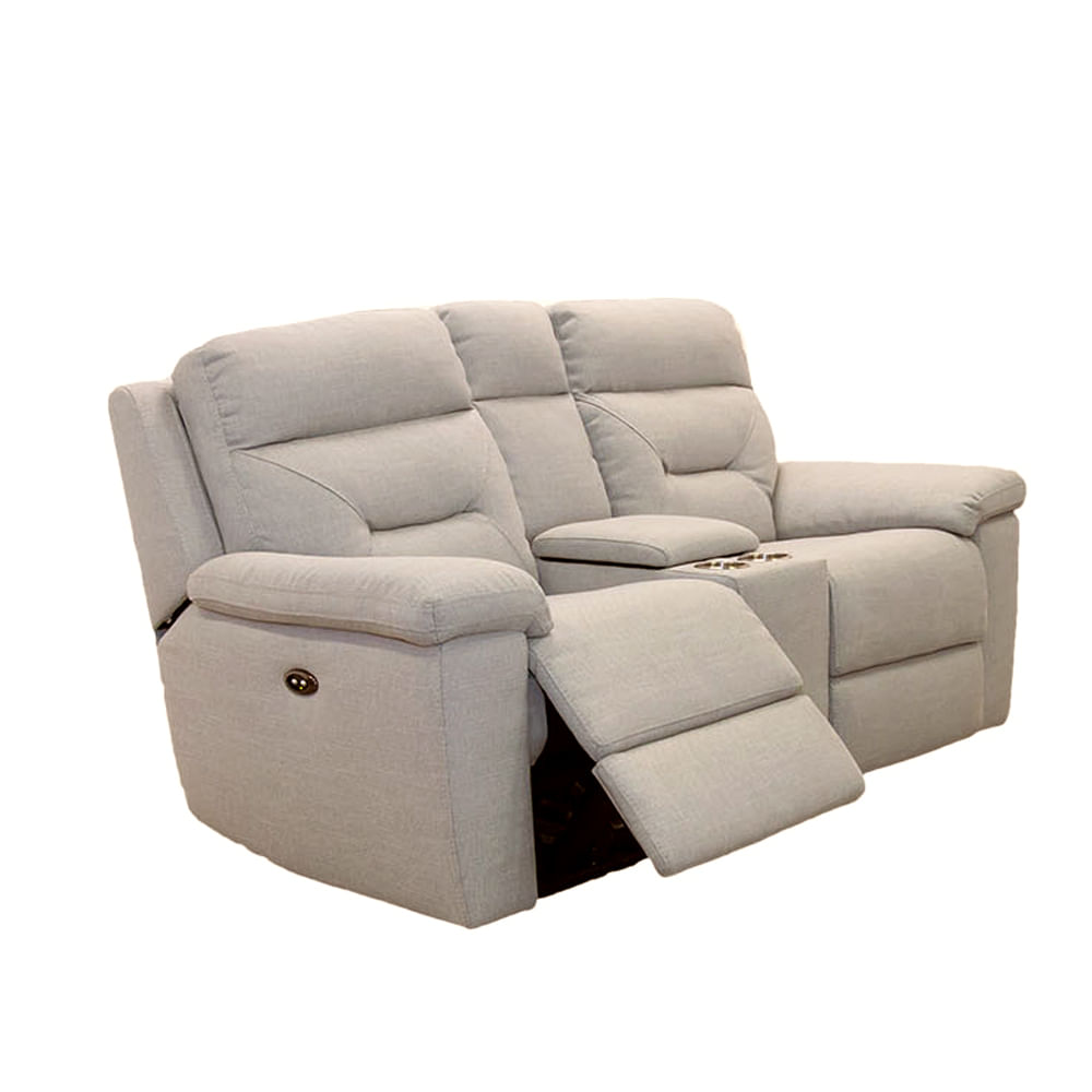 Sofá 2p Fiodor Reclinable Eléctrico Gris Claro Tempo Design