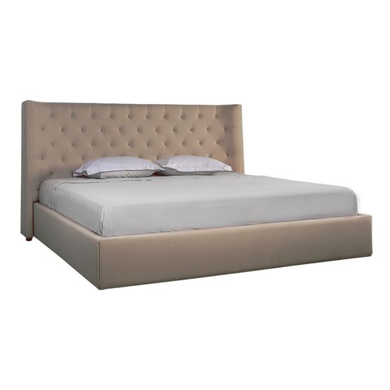 Cama Abella | Queen 2½ Plazas Beige - Tempo Design - Tempo Design